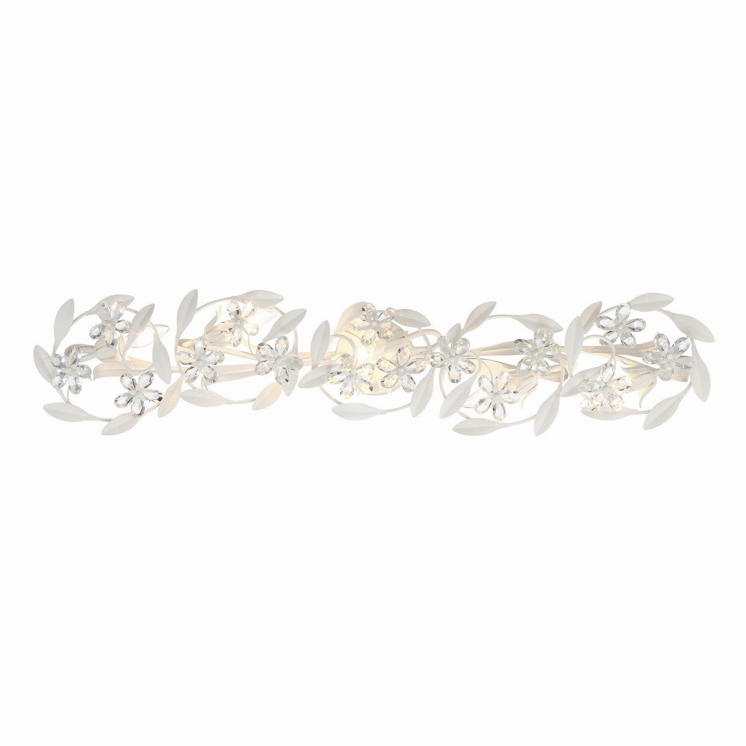 Crystorama - MSL-305-MT - Five Light Wall Sconce - Marselle - Matte White