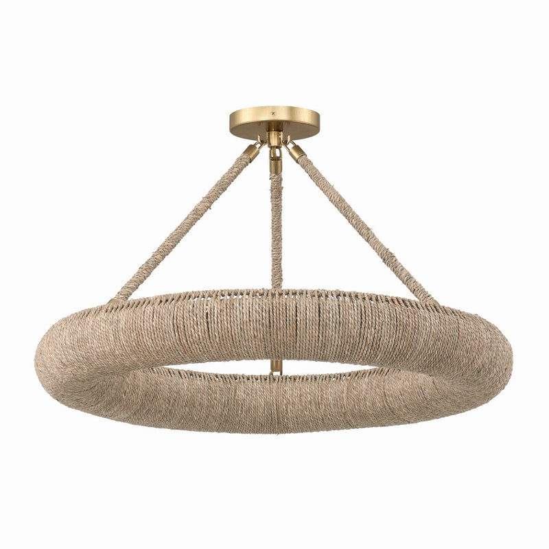 Crystorama - OAK-7536-SG_CEILING - LED Semi Flush Mount - Oakley - Soft Gold