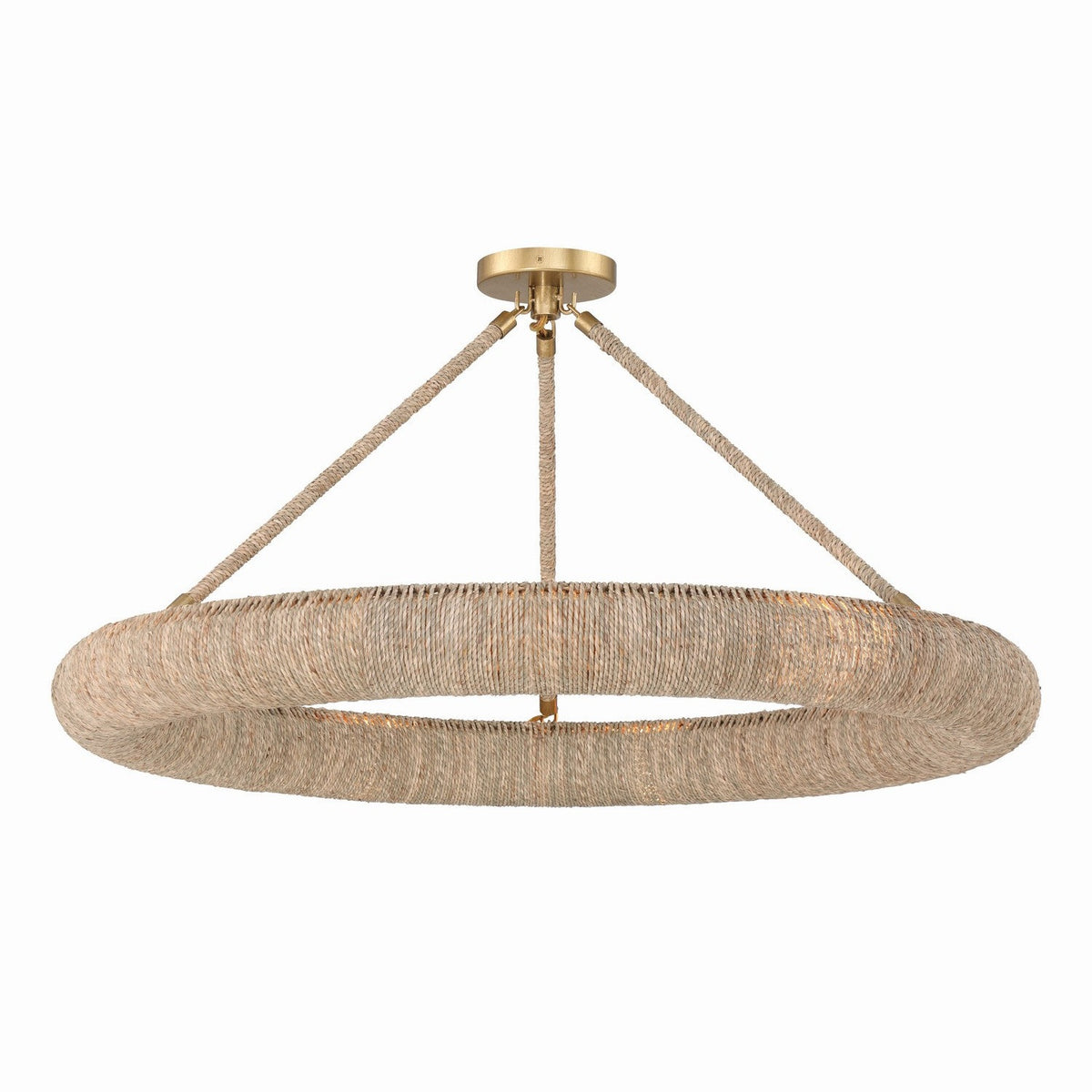 Crystorama - OAK-7538-SG_CEILING - LED Semi Flush Mount - Oakley - Soft Gold