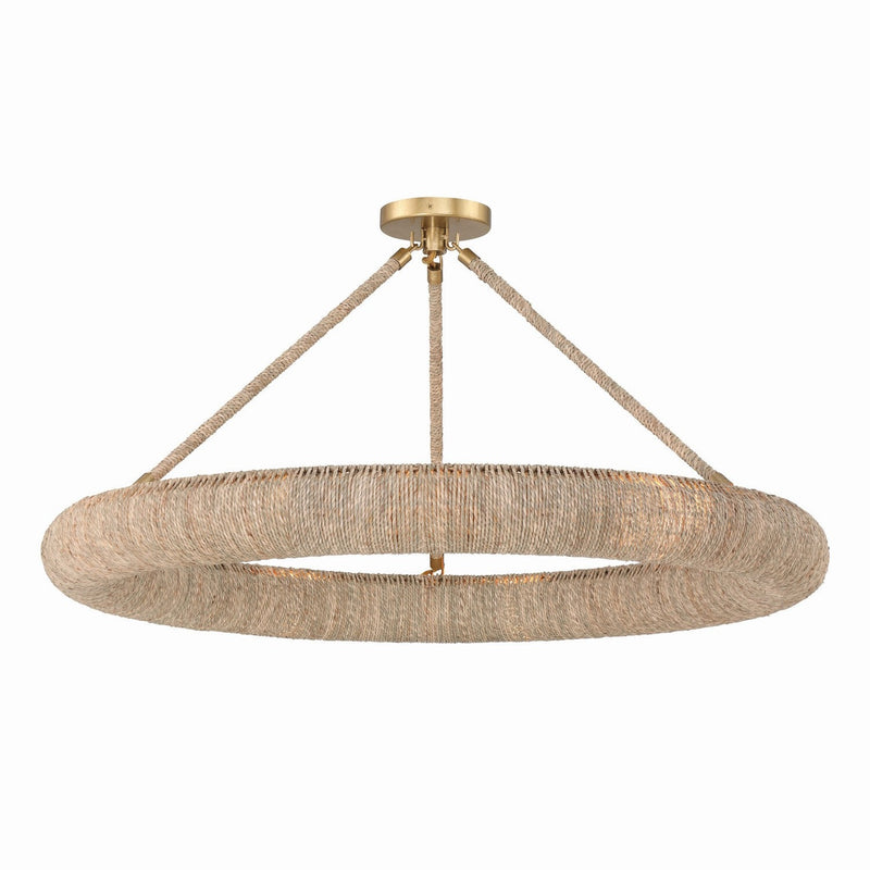 Crystorama - OAK-7538-SG_CEILING - LED Semi Flush Mount - Oakley - Soft Gold