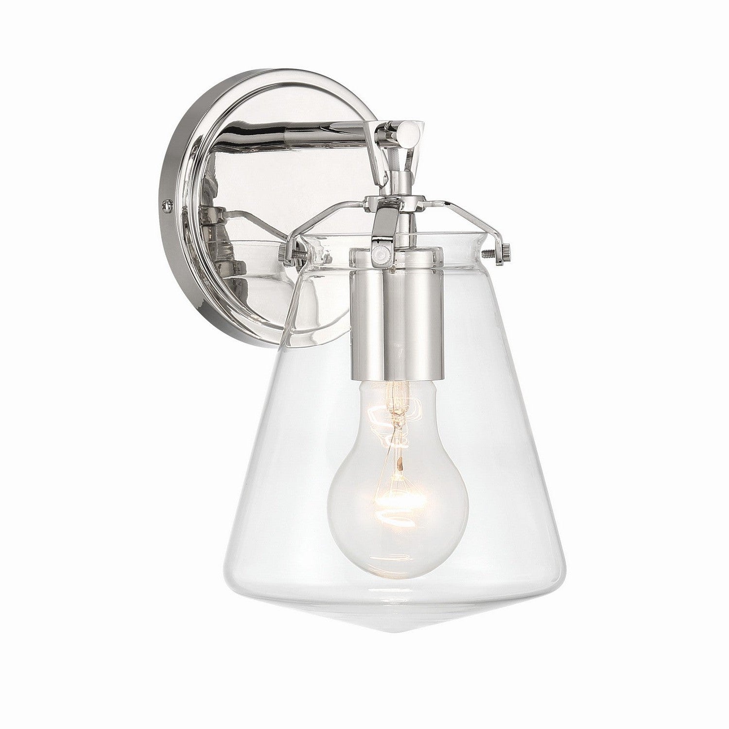 Crystorama - VSS-7001-PN - One Light Wall Sconce - Voss - Polished Nickel