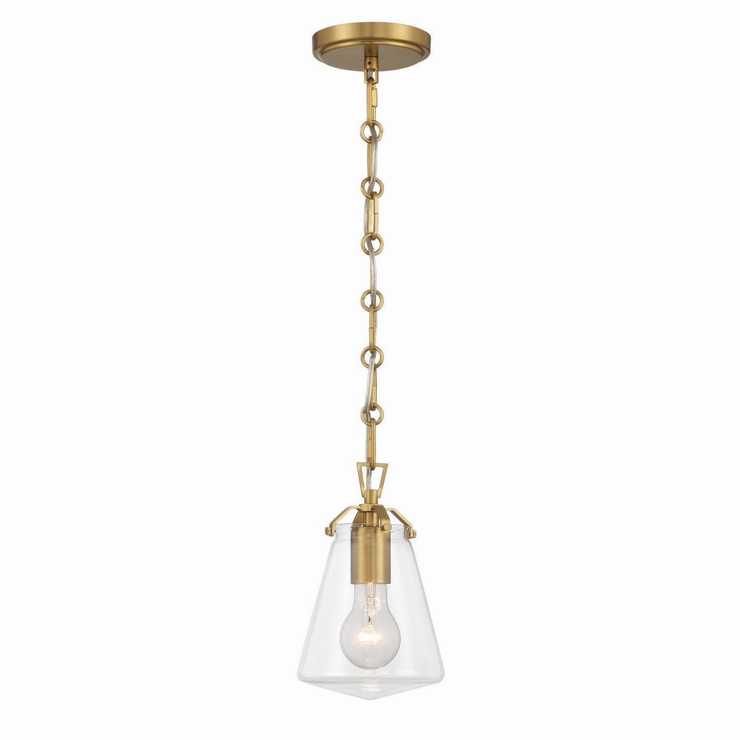 Crystorama - VSS-7002-LG - One Light Mini Pendant - Voss - Luxe Gold