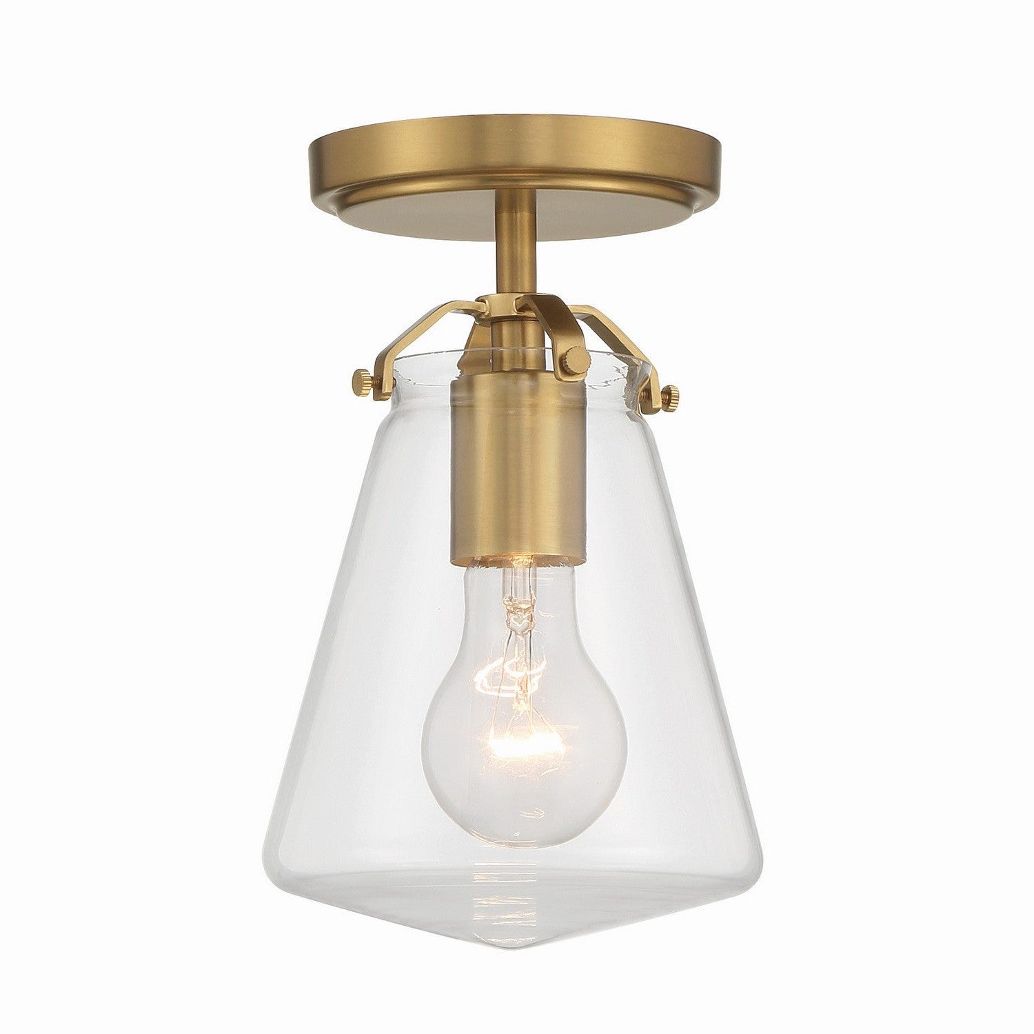 Crystorama - VSS-7002-LG_CEILING - One Light Semi Flush Mount - Voss - Luxe Gold