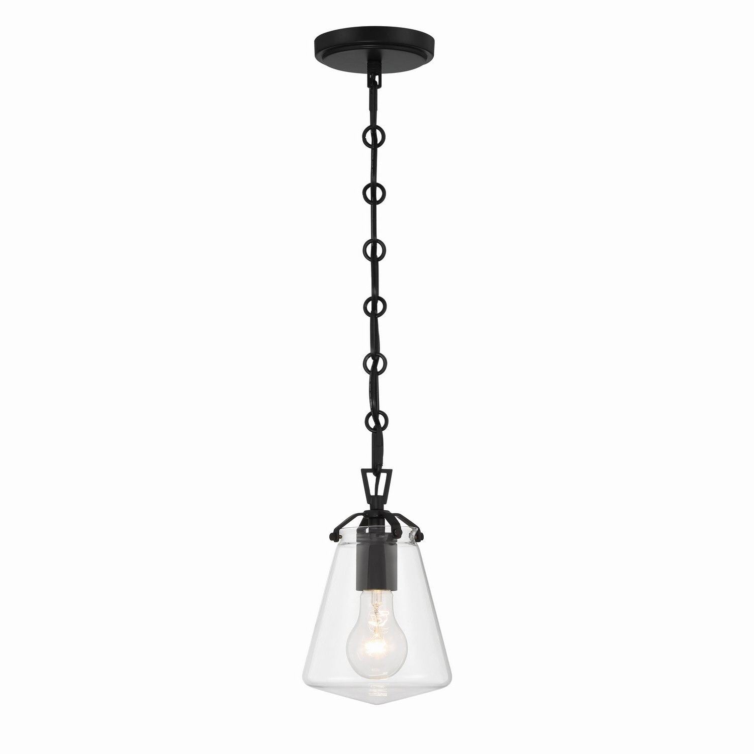 Crystorama - VSS-7002-MK - One Light Mini Pendant - Voss - Matte Black