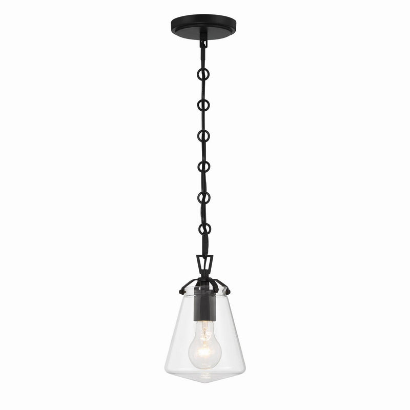 Crystorama - VSS-7002-MK - One Light Mini Pendant - Voss - Matte Black