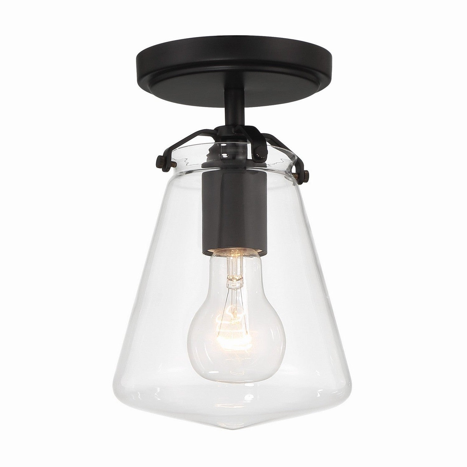 Crystorama - VSS-7002-MK_CEILING - One Light Semi Flush Mount - Voss - Matte Black