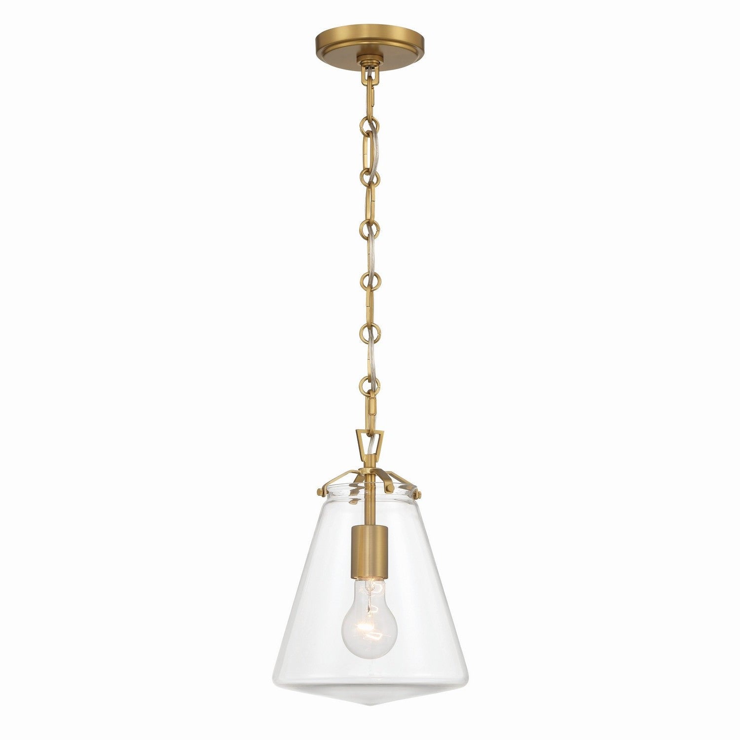 Crystorama - VSS-7003-LG - One Light Mini Pendant - Voss - Luxe Gold