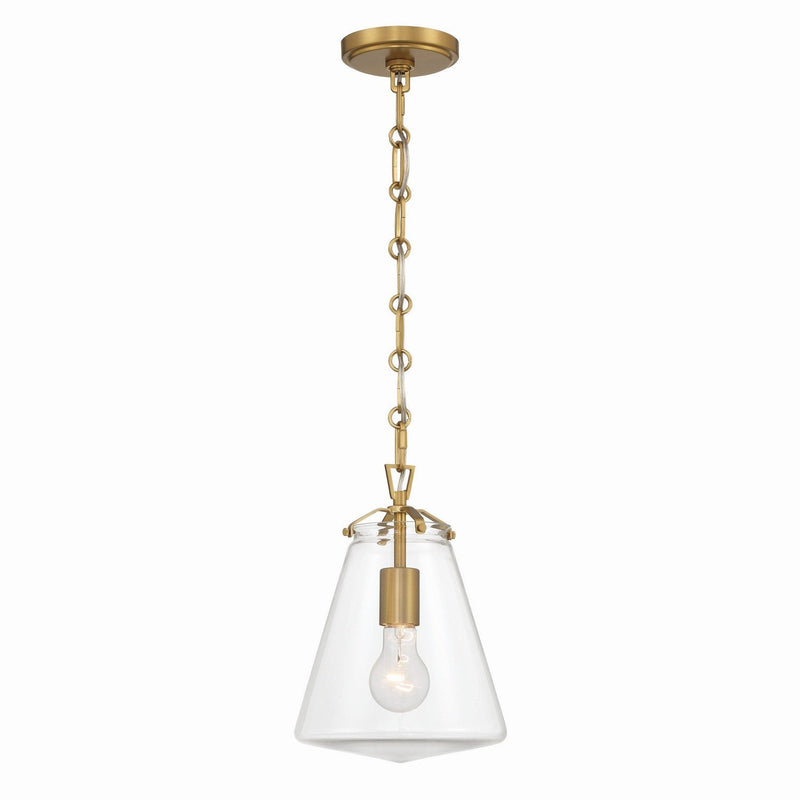 Crystorama - VSS-7003-LG - One Light Mini Pendant - Voss - Luxe Gold