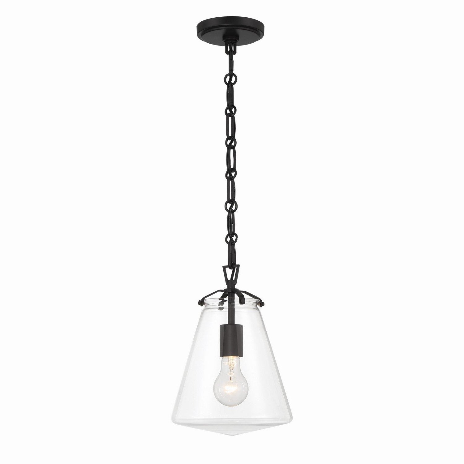 Crystorama - VSS-7003-MK - One Light Mini Pendant - Voss - Matte Black