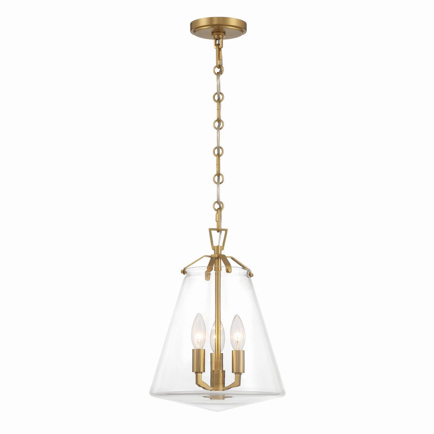 Crystorama - VSS-7004-LG - Three Light Mini Chandelier - Voss - Luxe Gold