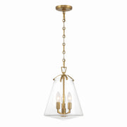 Crystorama - VSS-7004-LG - Three Light Mini Chandelier - Voss - Luxe Gold