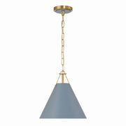 Crystorama - XAV-B8301-VG-BL - One Light Mini Pendant - Xavier - Vibrant Gold