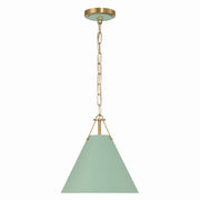 Crystorama - XAV-B8301-VG-GR - One Light Mini Pendant - Xavier - Vibrant Gold
