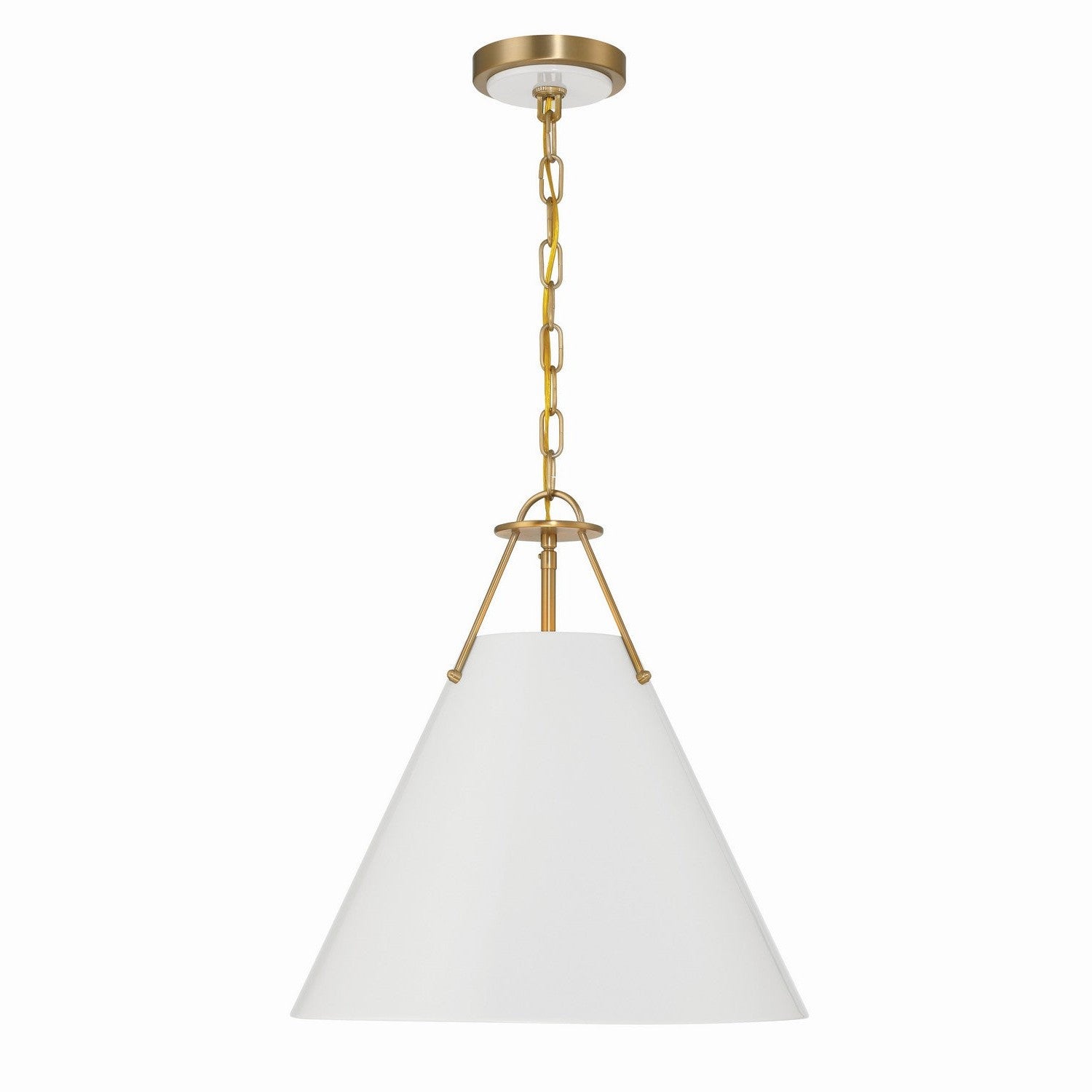 Crystorama - XAV-B8305-VG - Three Light Pendant - Xavier - Vibrant Gold