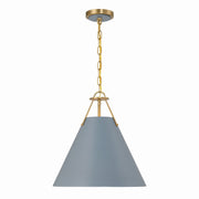 Crystorama - XAV-B8305-VG-BL - Three Light Pendant - Xavier - Vibrant Gold