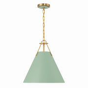 Crystorama - XAV-B8305-VG-GR - Three Light Pendant - Xavier - Vibrant Gold