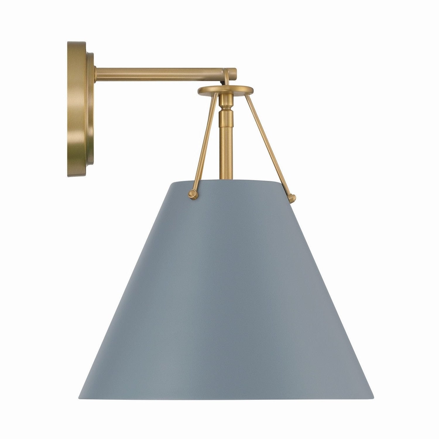 Crystorama - XAV-B8311-VG-BL - One Light Task Sconce - Xavier - Vibrant Gold + Blue