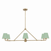 Crystorama - XAV-B9306-VG-GR - Six Light Chandelier - Xavier - Vibrant Gold
