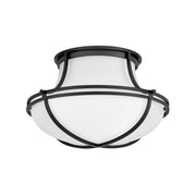 Hinkley - 44491BK - LED Flush Mount - Saddler - Black