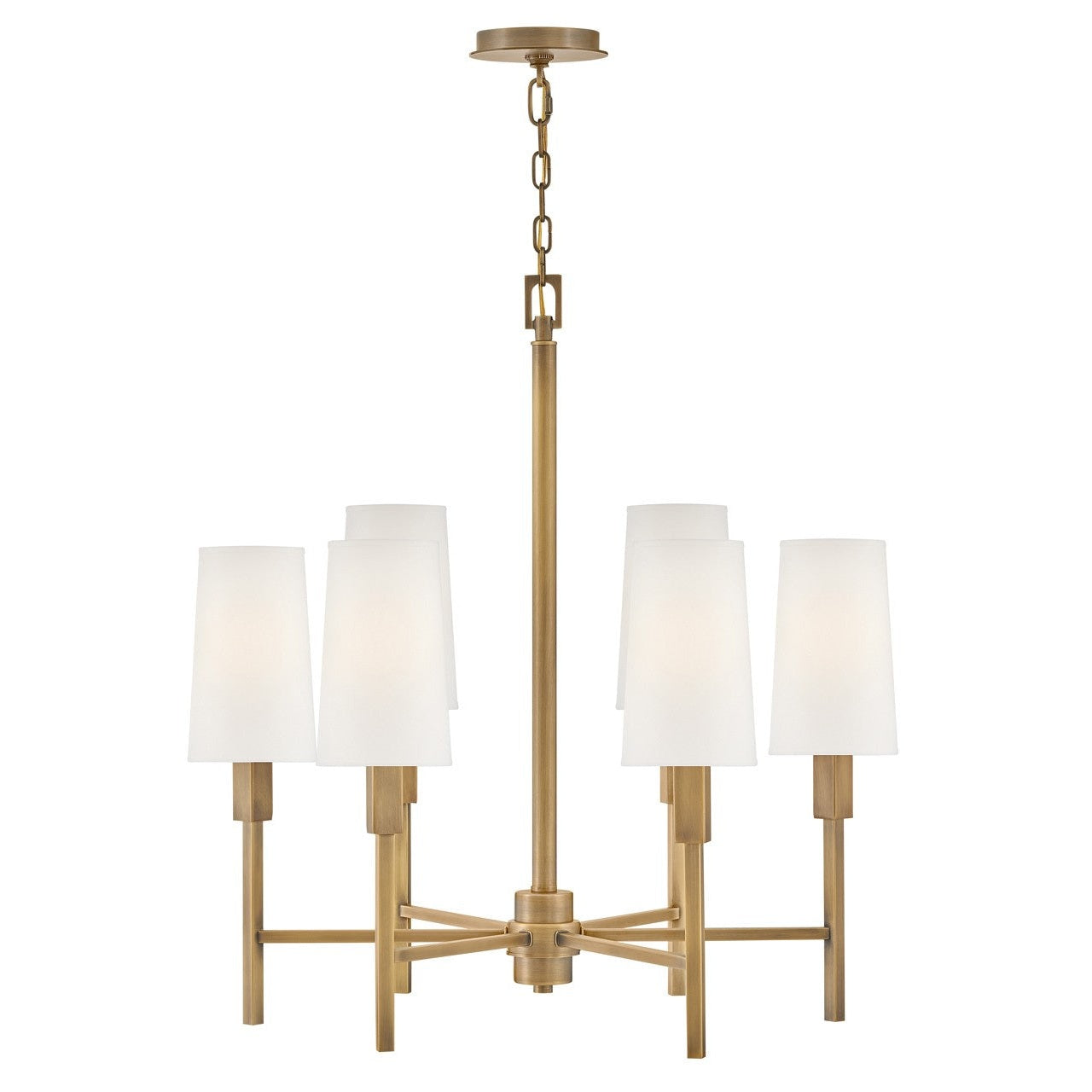 Hinkley - 46455HB - LED Chandelier - Fenwick - Heritage Brass