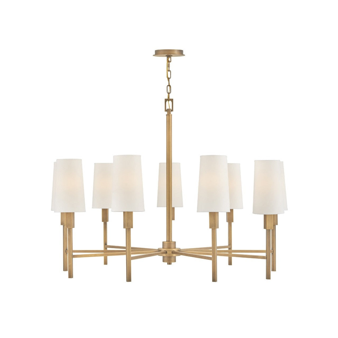 Hinkley - 46456HB - LED Chandelier - Fenwick - Heritage Brass