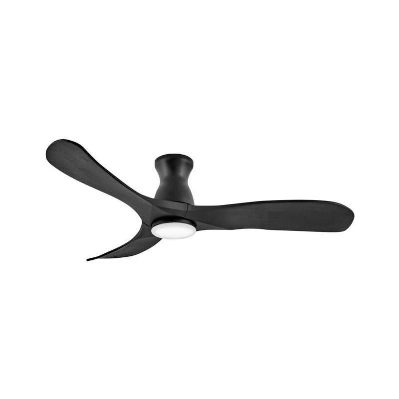 Hinkley - 903456FBB-LDD - 56" LED Smart Fan - Swell Flush Illuminated - Matte Black