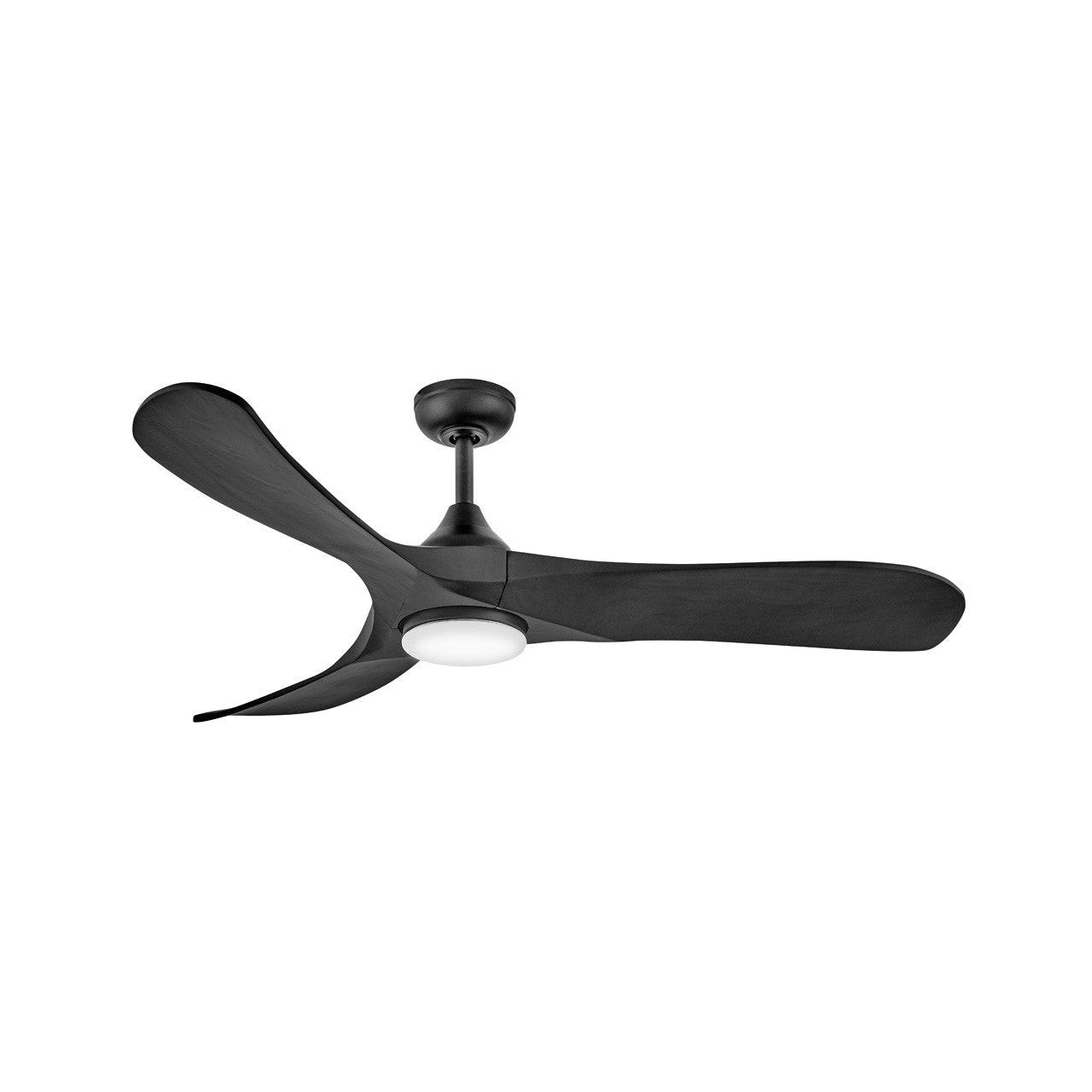 Hinkley - 903856FBB-LDD - 56" LED Smart Fan - Swell Illuminated - Matte Black