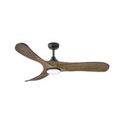 Hinkley - 903856FDB-LDD - 56"Ceiling Fan - Swell Illuminated - Matte Black