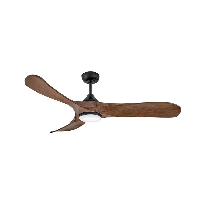 Hinkley - 903856FWB-LDD - 56"Ceiling Fan - Swell Illuminated - Matte Black