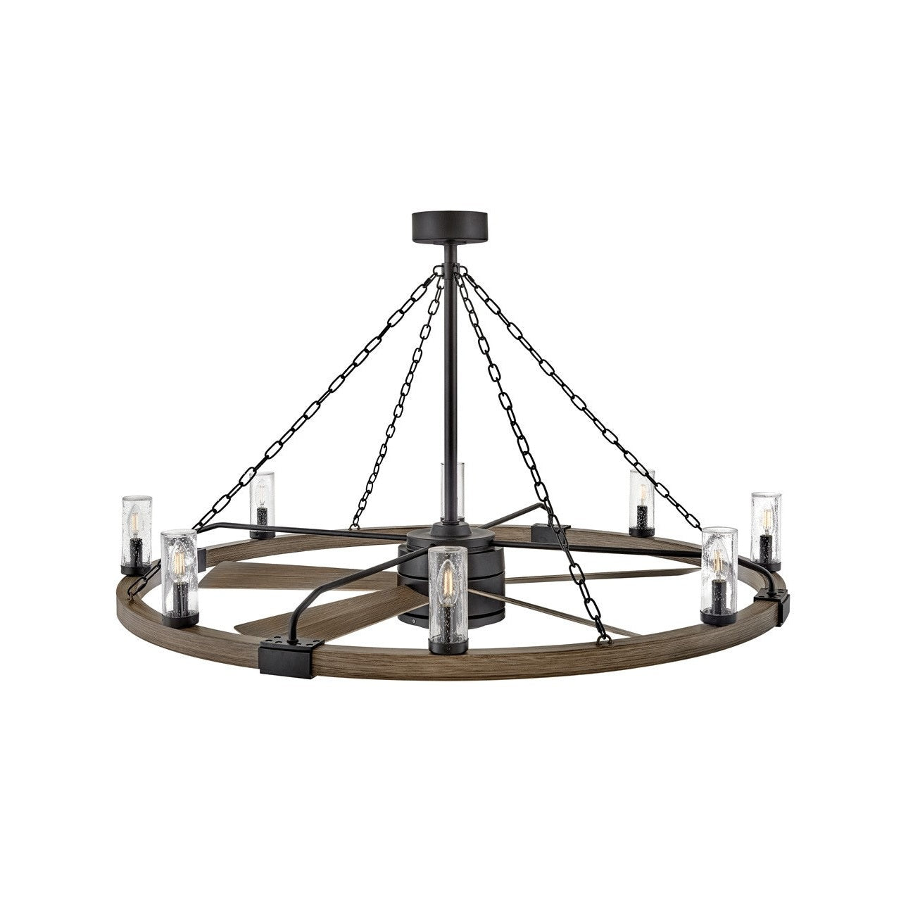 Hinkley - 906144FMB-LWD - 52" LED Smart Fandelier - Sawyer - Matte Black