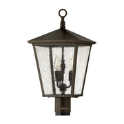 Trellis Post Top / Pier Mount Lantern - Aged Zinc