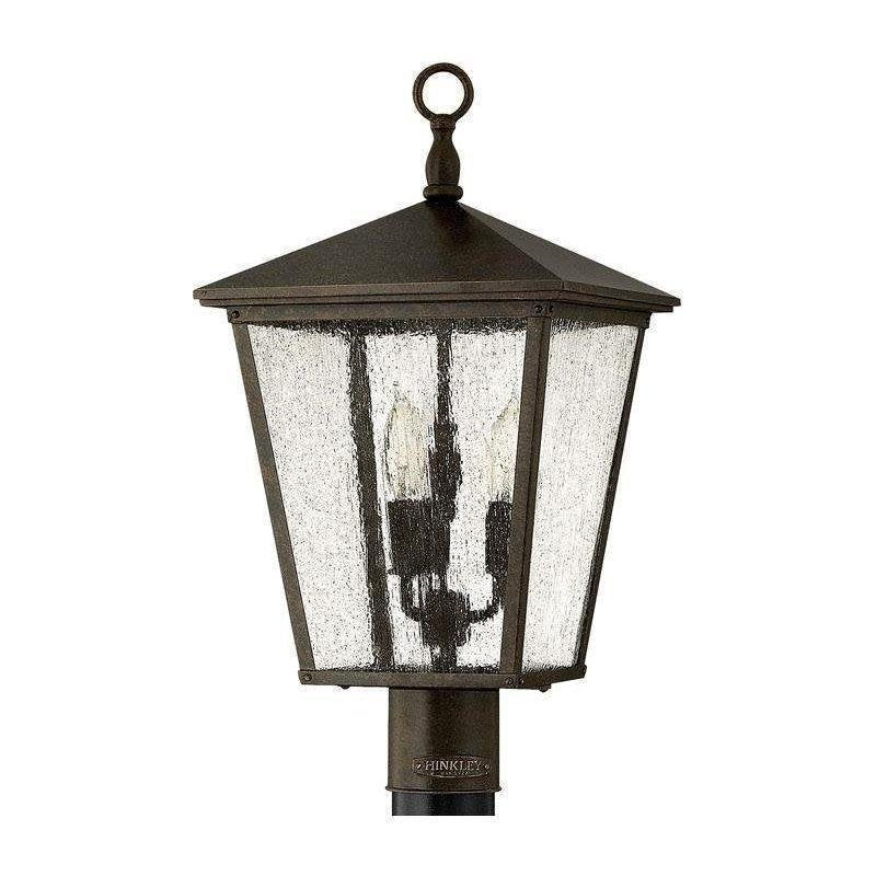 Trellis Post Top / Pier Mount Lantern - Aged Zinc
