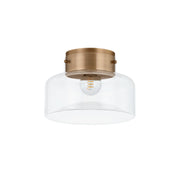Troy Lighting - C2113-PBR - One Light Flush Mount - Bellow - Patina Brass