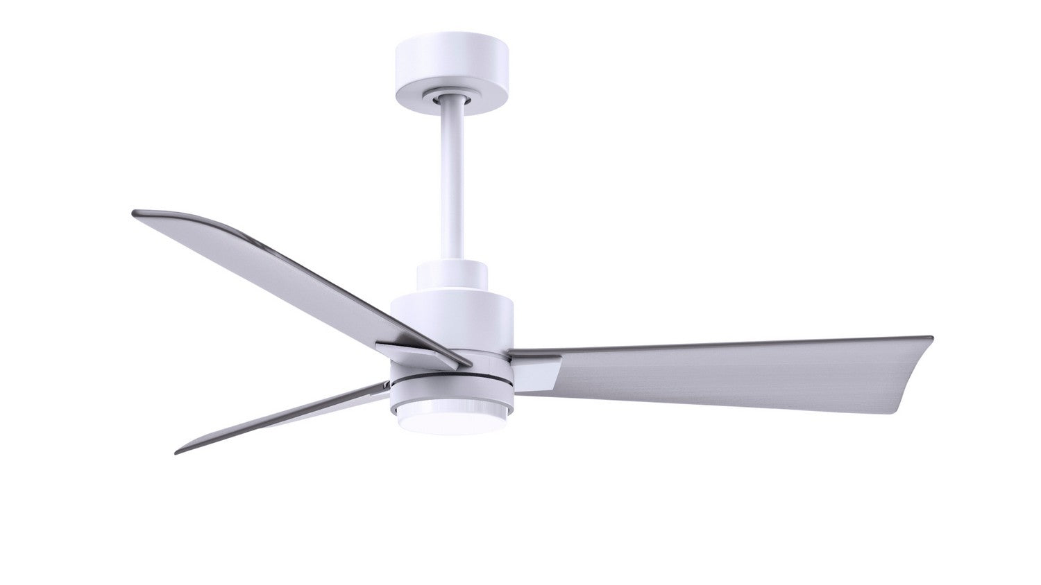 Matthews Fan Company - AKLK-MWH-BN-42 - 42"Ceiling Fan - Alessandra - LK - Matte White