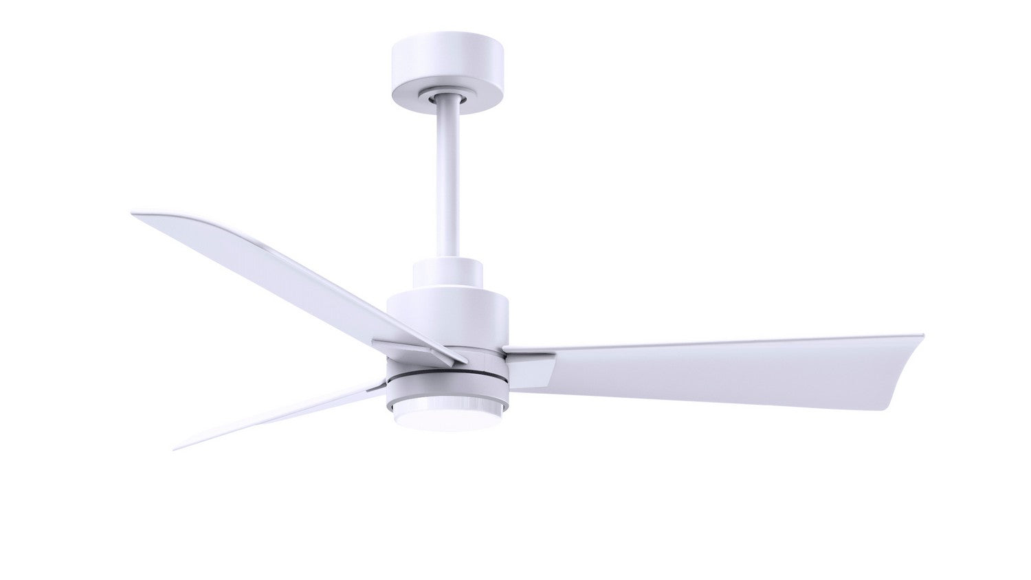 Matthews Fan Company - AKLK-MWH-MWH-42 - 42"Ceiling Fan - Alessandra - LK - Matte White