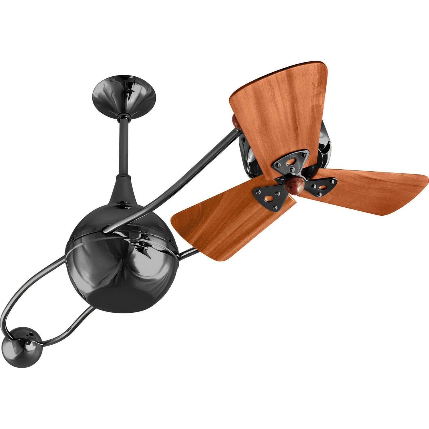 Matthews Fan Company - B2K-BKN-WD - 40"Ceiling Fan - Brisa 2000 - Black Nickel