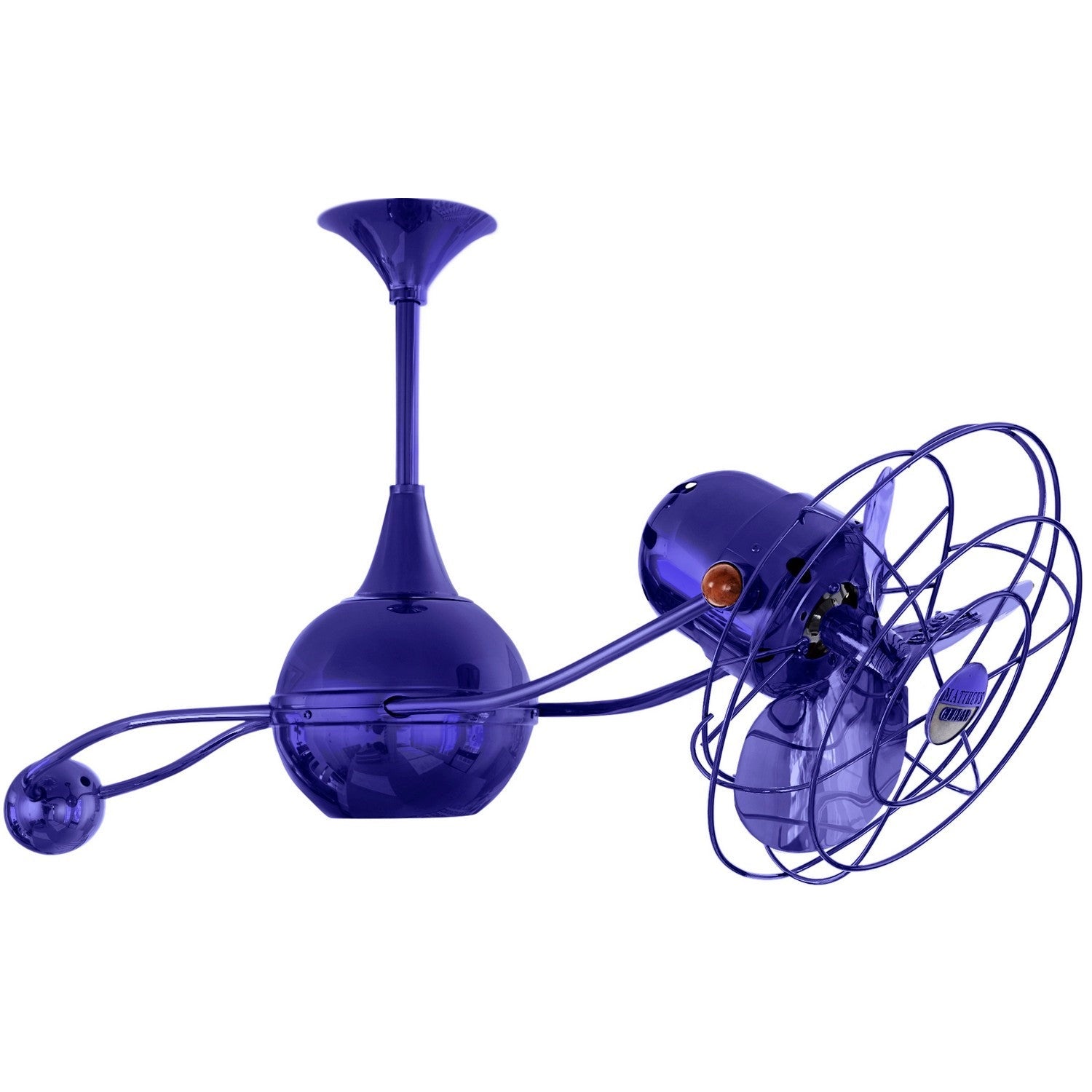 Matthews Fan Company - B2K-BLUE-MTL - 40"Ceiling Fan - Brisa 2000 - Blue