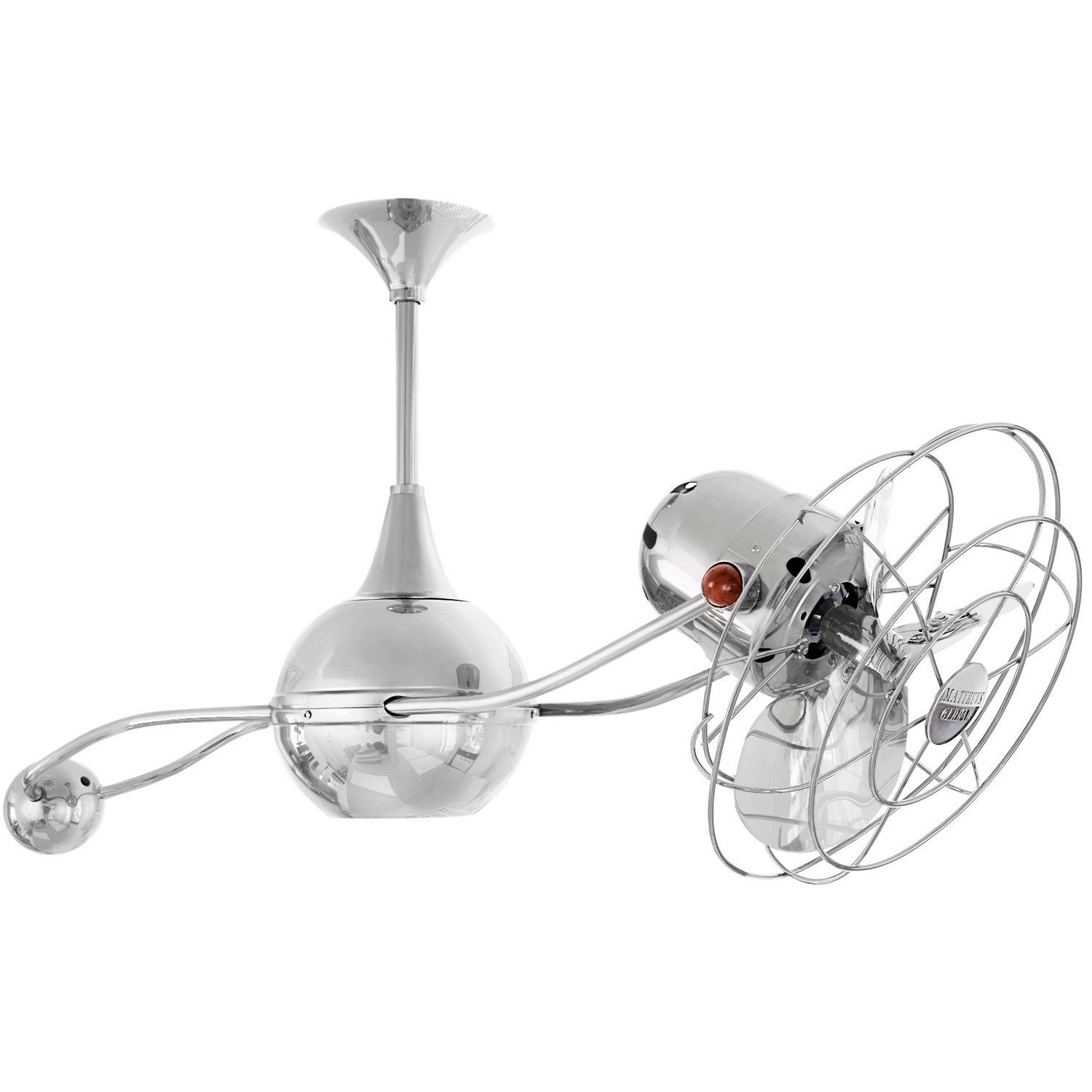 Matthews Fan Company - B2K-CR-MTL - 40"Ceiling Fan - Brisa 2000 - Polished Chrome
