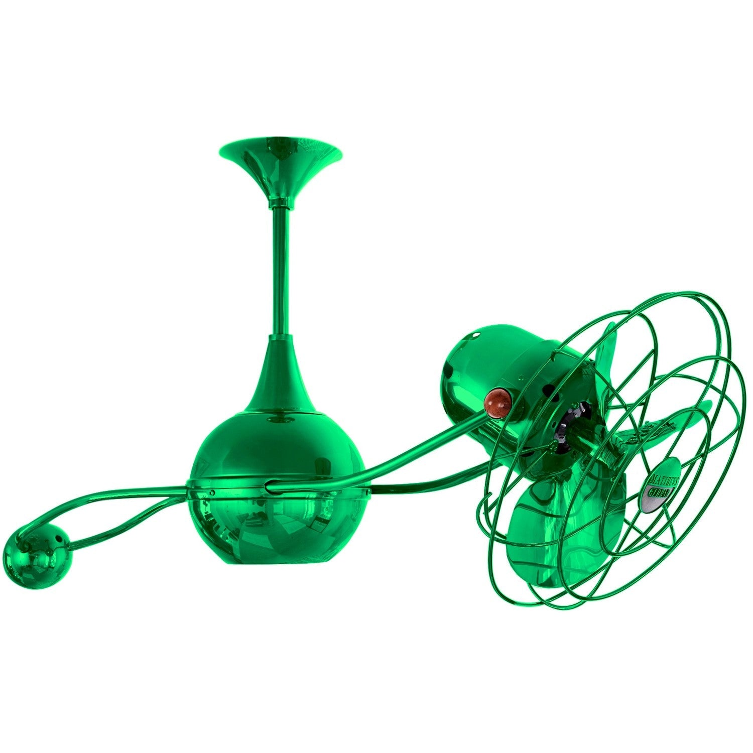 Matthews Fan Company - B2K-GREEN-MTL - 40"Ceiling Fan - Brisa 2000 - Green