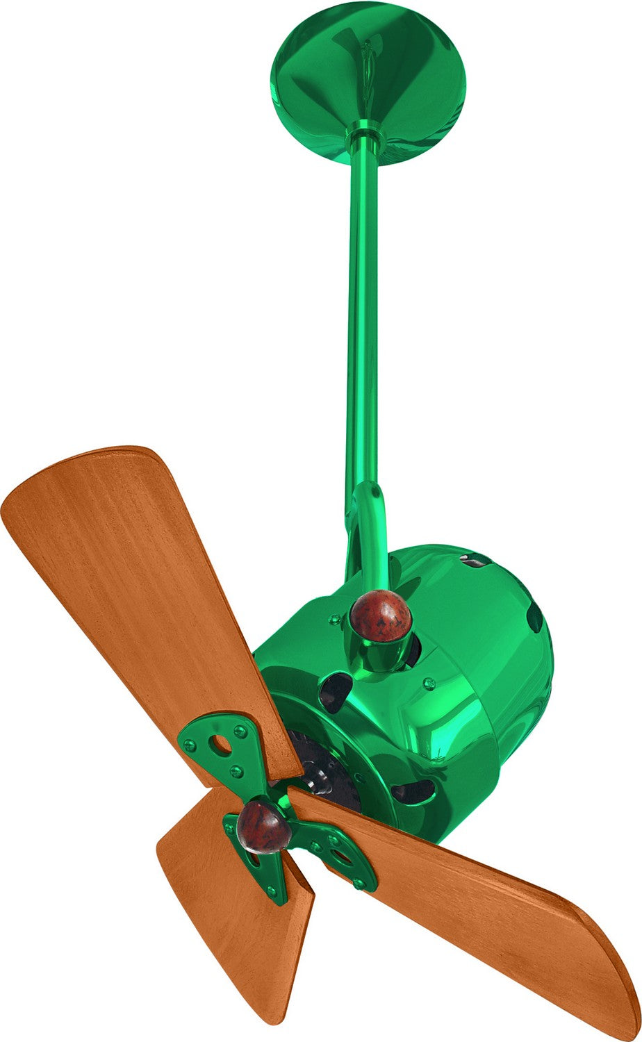 Matthews Fan Company - BD-GREEN-WD - 16"Ceiling Fan - Bianca Direcional - Esmerelda