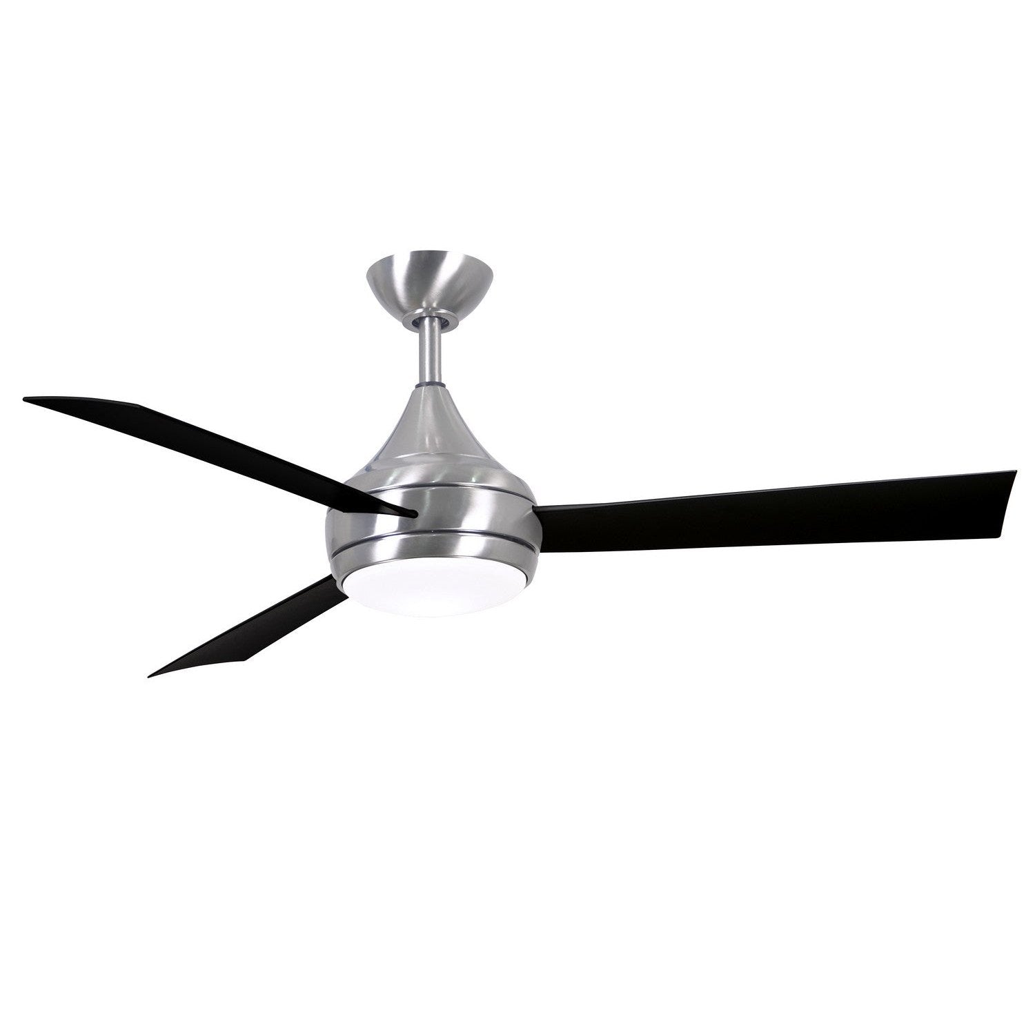 Matthews Fan Company - DA-BS-BK - 52"Ceiling Fan - Donaire - Brushed Stainless