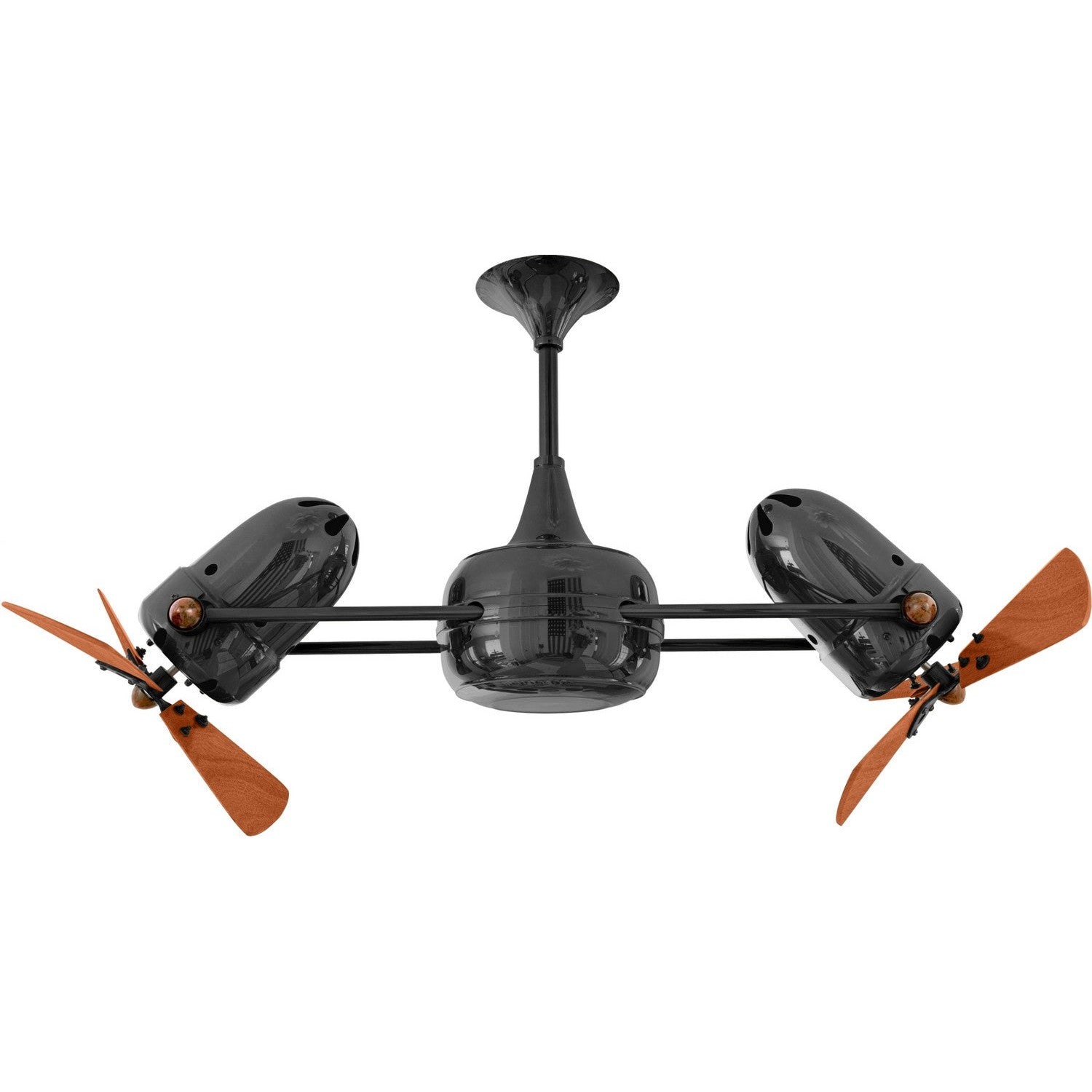 Matthews Fan Company - DD-BKN-WD - 36"Ceiling Fan - Duplo-Dinamico - Black Nickel