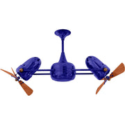 Matthews Fan Company - DD-BLUE-WD - 36"Ceiling Fan - Duplo-Dinamico - Blue