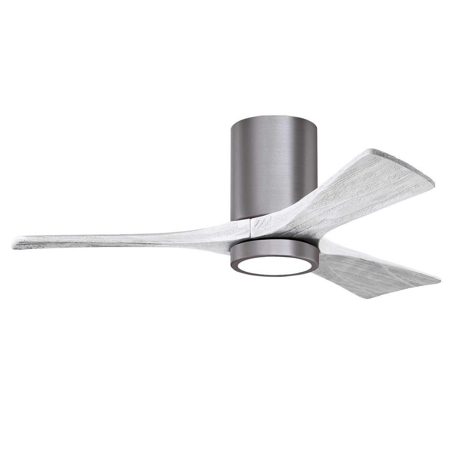 Matthews Fan Company - IR3HLK-BP-MWH-42 - 42"Ceiling Fan - Irene-3HLK - Brushed Pewter