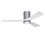 Matthews Fan Company - IR3HLK-BP-MWH-52 - 52"Ceiling Fan - Irene-3HLK - Brushed Pewter