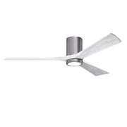 Matthews Fan Company - IR3HLK-BP-MWH-60 - 60"Ceiling Fan - Irene-3HLK - Brushed Pewter