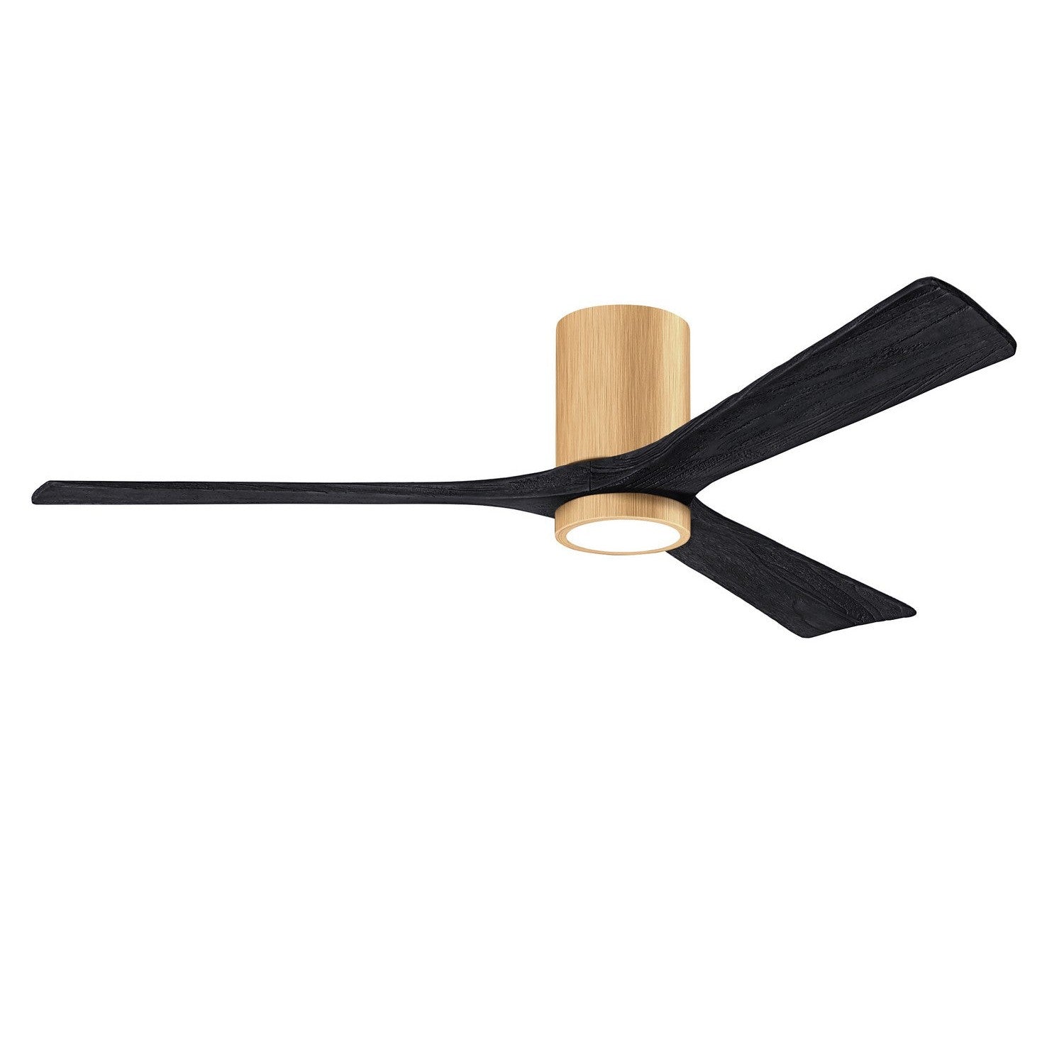 Matthews Fan Company - IR3HLK-LM-BK-60 - 60"Ceiling Fan - Irene-3HLK - Light Maple