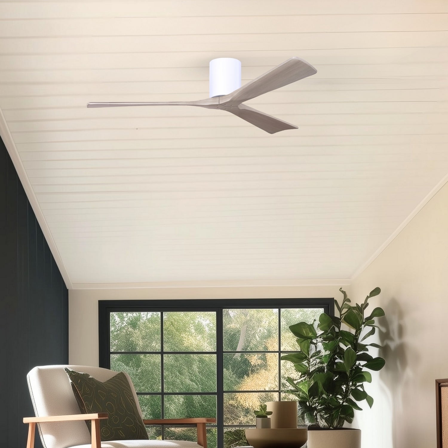 Matthews Fan Company - IR3H-WH-GA-60 - 60"Ceiling Fan - Irene-3H - Matte White