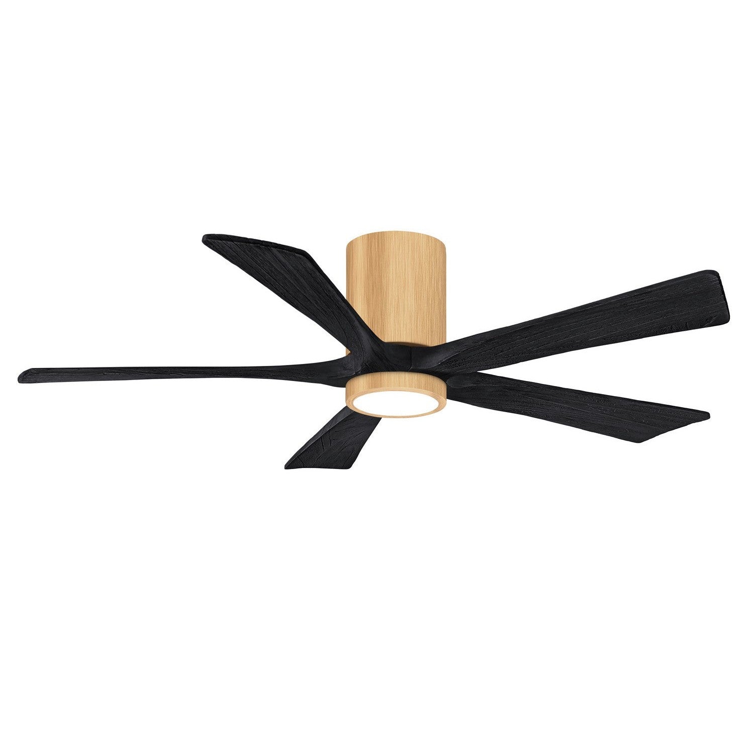 Matthews Fan Company - IR5HLK-LM-BK-52 - 52"Ceiling Fan - Irene-5HLK - Light Maple