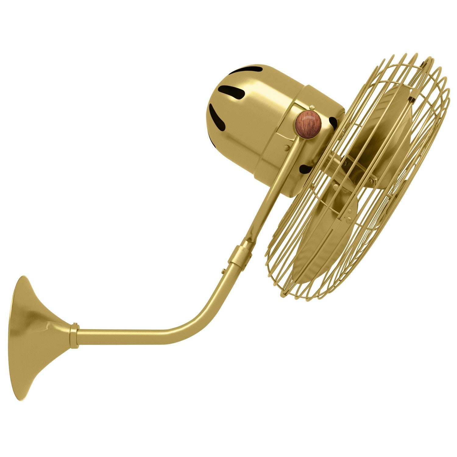 Matthews Fan Company - MP-BRBR-MTL - 19"Wall Fan - Michelle Parede - Brushed Brass